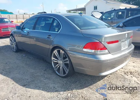 2003 BMW 745Li z USA, uszkodzony, nr VIN WBAGN63403DR09724